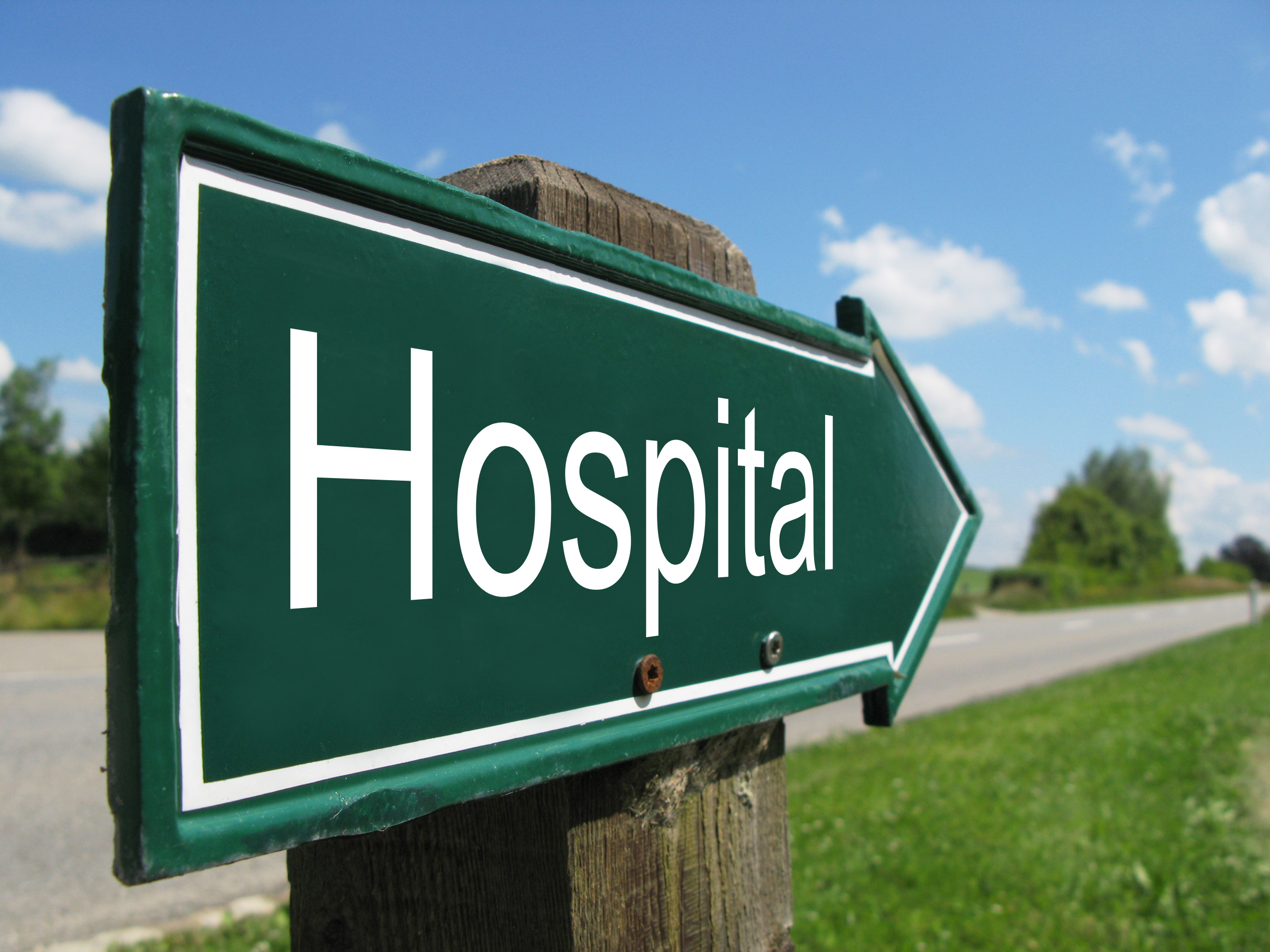 Hospital Road Sign Eagle Telemedicine